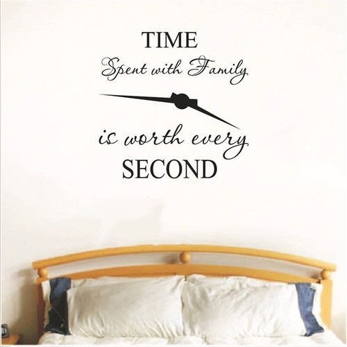 1pc time spent with family is worth every second art wall stickers home decaJFZ - Picture 6 of 9