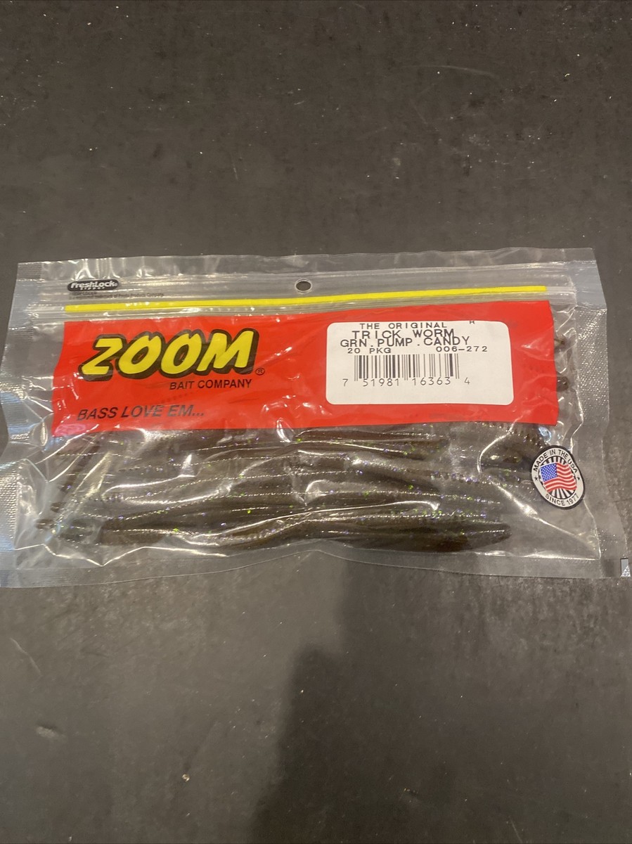 Zoom Original Trick Worm Green Pumpkin Candy | eBay
