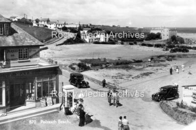 Mno-74 Animated Street Scene, Polzeath Beach, Cornwall. Photo