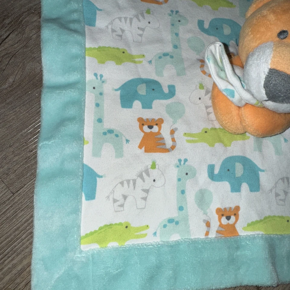 Gymboree Manta de Seguridad para Bebé Peluche Lovey Tiger 14” Jirafa Caimán Elefante Foto 3 de 4