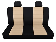 Car Seat Covers Fits to match yur order for front  Black and tan Rear Seat Only 