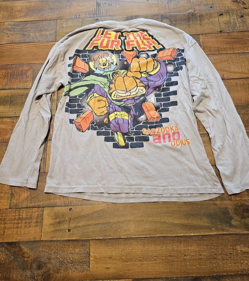 ZARA Boys 6-7 GARFIELD TSHIRT Long Sleeve "Garfield's Pet Force" GRAPHIC TEE - Image 2 of 4