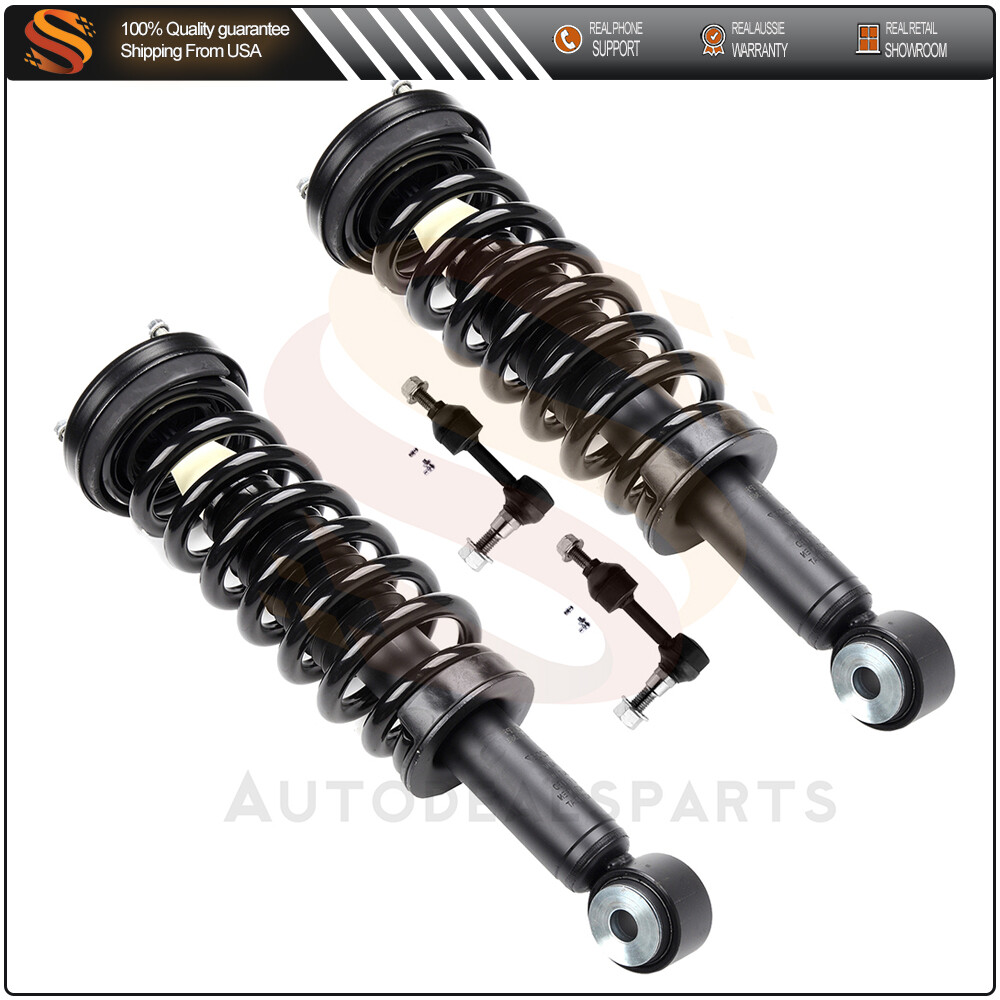 2004-2005 Ford F-150 2WD Front Quick Strut & Sway Bar Link Pair