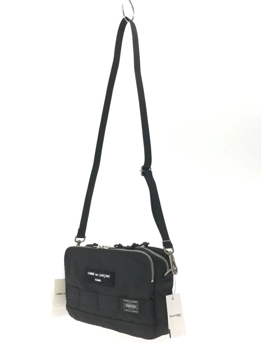Comme Des Garcons Homme Shoulder Bag/Nylon/Black/Hj-K202-051/Side