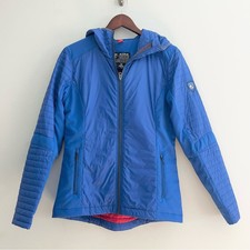 Kuhl Projekt Firefly Pacific Blue Insulated Puffer Jacket W Hood Women’s Xs