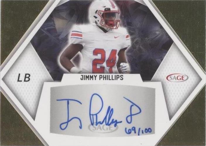 2023 SAGE High Series - Autographs Jimmy Phillips Jr. #A-JP2 Gold /100 ...