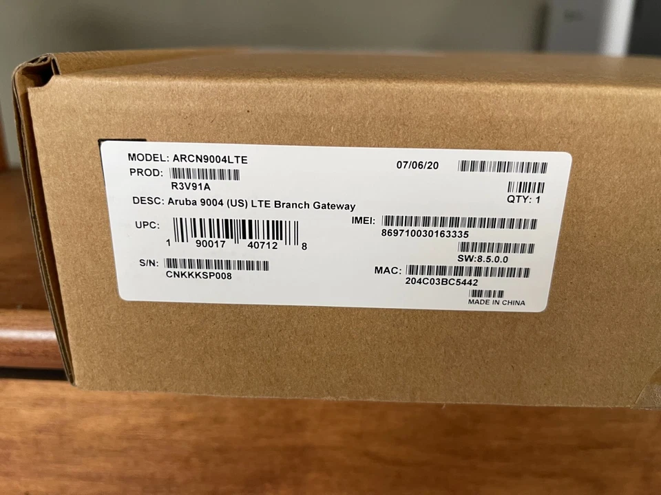 HPE Aruba 9004-LTE Branch Gateway Cellular Modem/Wireless Router R3V91A NEW OB - Image 2 of 2