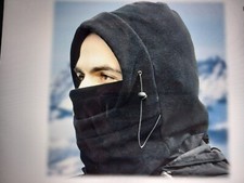 ThermaX Polar Fleece Lined Unisex Hooded Balaclava Gray 