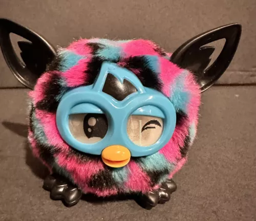 Furby Furling Mini Pink Blue & Black Works