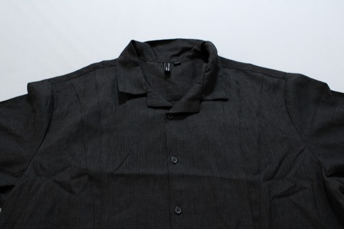Design Collective By Cintas Men's Short Sleeve Button Down Shirt BL1 Grey Large - Picture 2 of 3