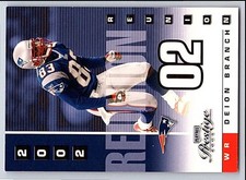 2003 Playoff Prestige 2002 Reunion  Deion Branch R-18 1586/2002