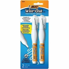 BIC Wite-Out Brand Shake 'n Squeeze Correction Pen, 8 ML Correcti WOSQPP21