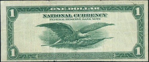 fr. 738 1 $ 1918 Federal Reserve Banknote Kansas City ss+ - Split - Bild 3 von 3
