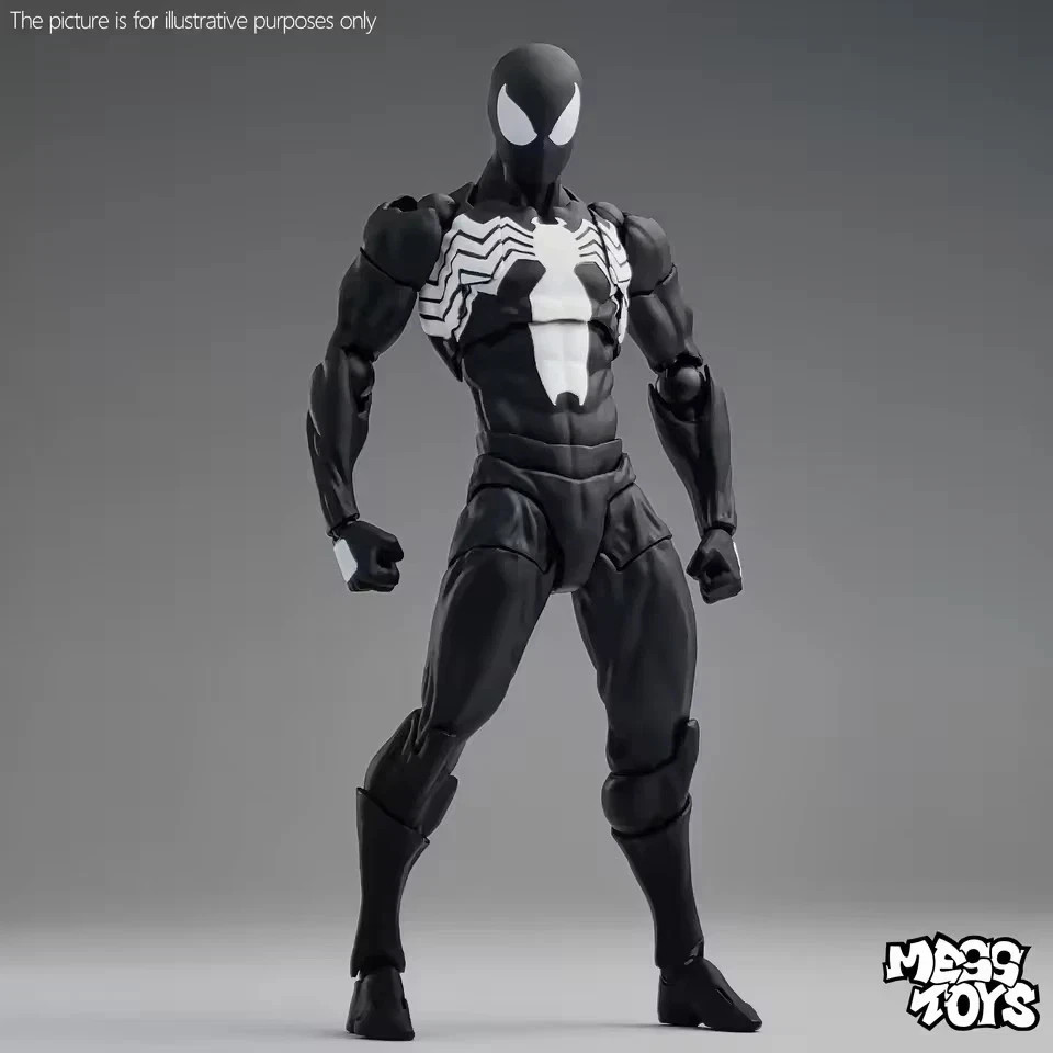 CT Toys Messtoys Symbiote Spider-Man Black Spider Action Figure Boxed (US STOCK)