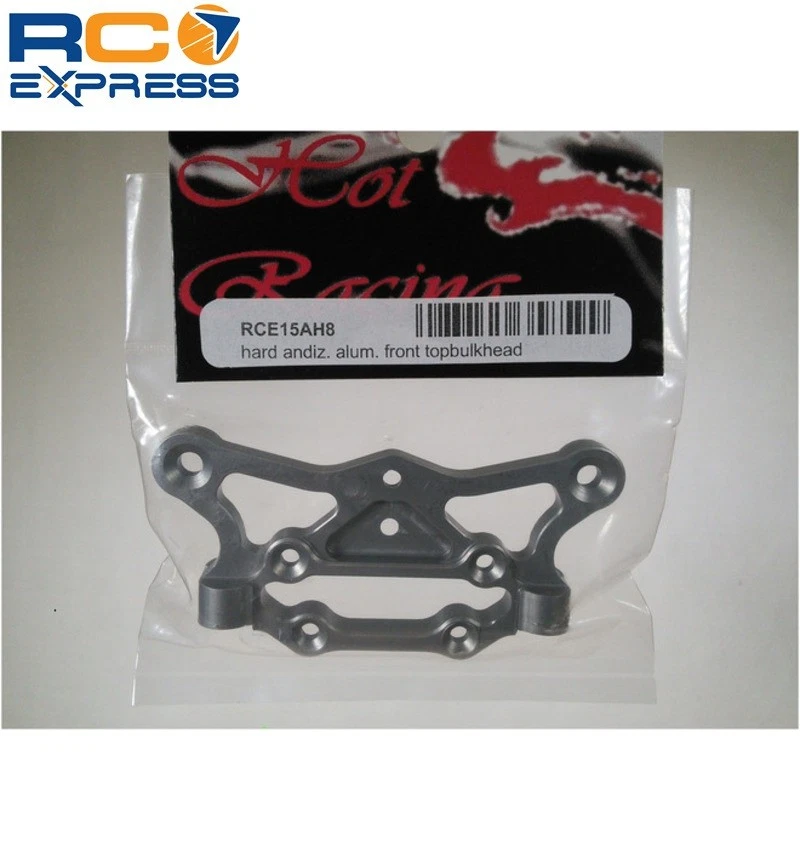 Hot Racing Associated RC8 Aluminum Front Top Bulkhead RCE15AH8 - Image 3 of 4