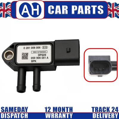 #ad DPF Pressure Exhaust Sensor For Seat Skoda VW Audi 076906051A 0281006006 GBP 23.75