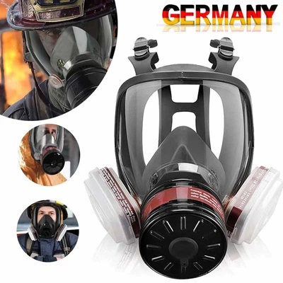 Vollmaske Atemschutzmaske mit Filter Vollgesichtsmaske Gasmaske Vollmaske 6800 - Bild 1 von 4
