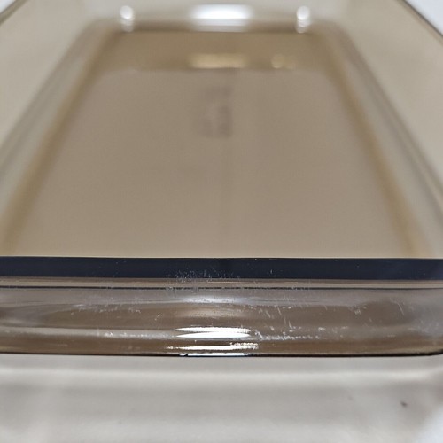 Teglia da forno rettangolare Pyrex Vision marrone ambra #233-R Corning 3 qt 13x9x2" graffi - Foto 3 di 9