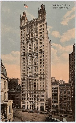 Park Row Building New York City New York Postcard Unposted