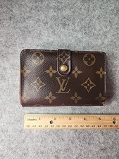 Louis Vuitton Wallet Kiss Lock Monogram Leather Canvas Cert of Auth
