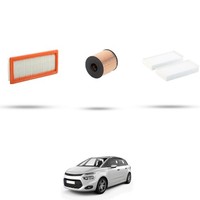 Hoffcar Set Service - 3 Filter Kompatibel Mit Citroen C4 Picasso II 1.6 THP