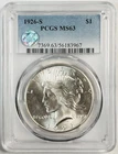 1926 S Peace Dollar PCGS MS-63 Sight White