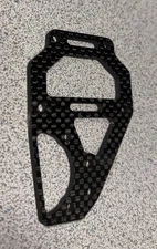 Tekno RC 6635C Center Diff Top Plate and Fan Mount (carbon fiber EB410)