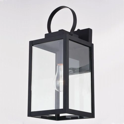 Vaxcel Lighting T0554 Medinah 17" Tall Outdoor Wall Sconce - Black - Picture 4 of 12