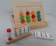 Montessori Learning Toys Slide Puzzle Color Shape Matching Brain Teasers Logic