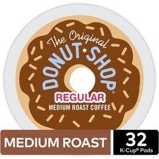 The Original Donut Shop Regular Keurig K-Cup Pods, Medium Roast Coffee, 32 Count