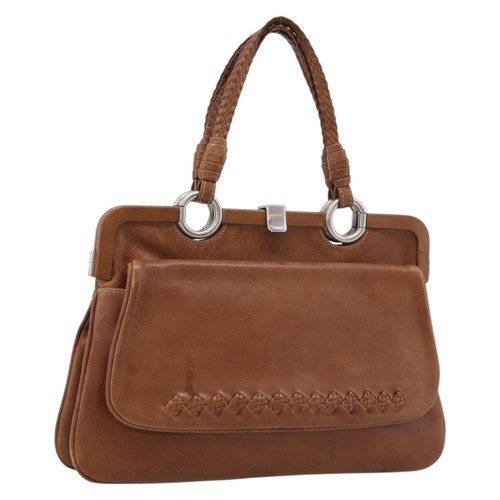 Bottega Veneta Intrecciato Handbag Intrecciato Brown Leather