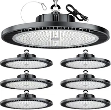 THELUX 6Pack Super Bright 200W LED High Bay Light with 30000lm 5000K,100V-277...