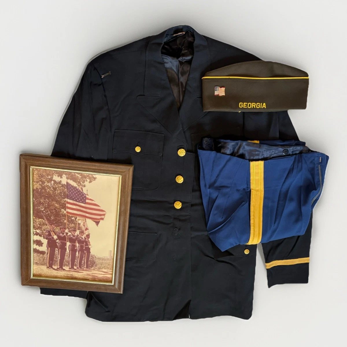 军队礼服蓝色制服原越战制服| eBay
