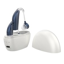 Hearing Aid Set with Portable Charging Case and Adjustable Sound Levels