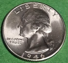 1946-S Washington Silver Quarter *Uncirculated **US COINS 25c with Free Shipping
