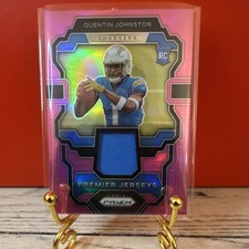 Panini 2023 Prizm Rookie Gear Quentin Johnston #RG-QJ Pink Prizm Chargers MEM