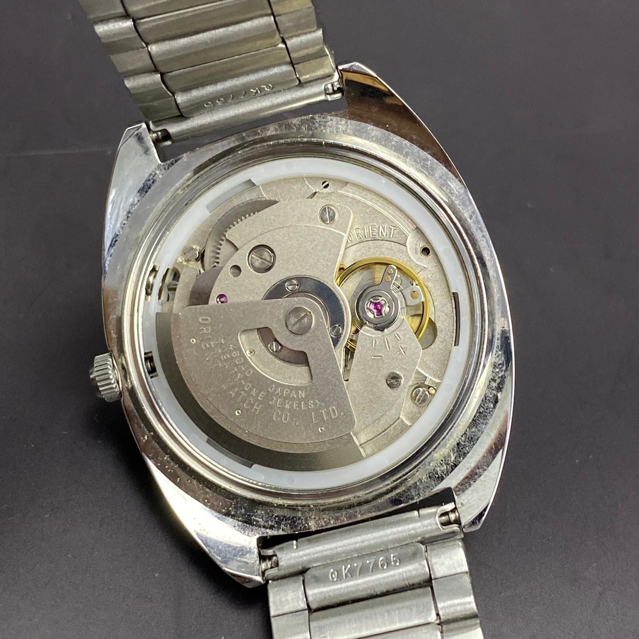 Rare Orient Multiyear Blue Rainbow Dial DayDate A… - image 6