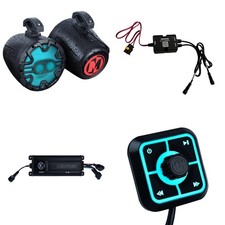 Memphis Audio UTV Audio Bundle SBT4 Bluetooth, MX63PS 6.5" A.T.A.C Black Bar ...