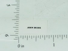 John Deere Name Logo Sticker Black JD-785