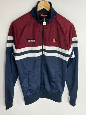 Ellesse Rimini Track Jacket Full Zip | Men's | Blue/Burgundy/White | Small