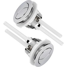 2 PCS 58mm Toilet Tank Push Button Dual Flush Valve Replacement Thread
