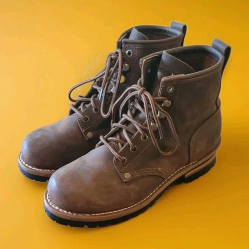 Skechers Cascades Leather Logger Boots