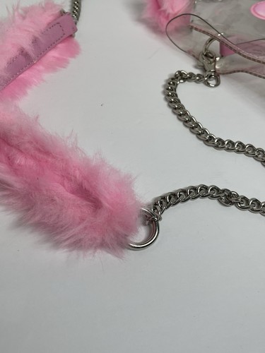 Borsa a tracolla Dolls Kill X Bratz fiamme trasparenti tracolla catena rosa manici sfocati - Foto 5 di 11