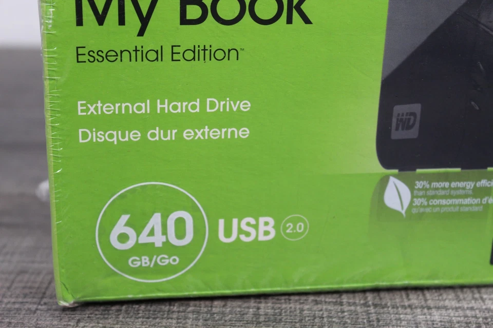 Western Digital My Book External USB 2.0 Hard Drive 640gb WD6400H1U-00 New - Image 2 of 4