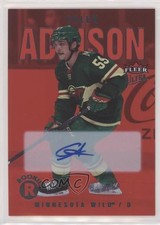 2021-22 Fleer Ultra Rookies Red Rainbow Foil 39/99 Tier 1 Calen Addison Auto au6