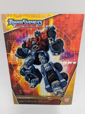 Transformers Armada Optimus Prime Autobot Card 2003 Gold Variant Fleer RARE