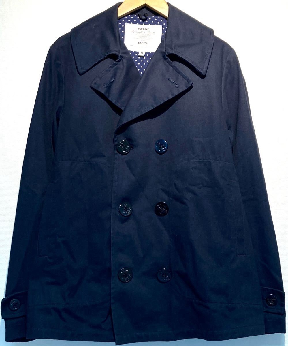 FIDELITY Peacoat Double Anchor Button Cotton Made… - image 1