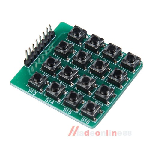 M3AO 4x4 Matrix 16 Keypad Keyboard Module 16 Button Mcu for Arduino