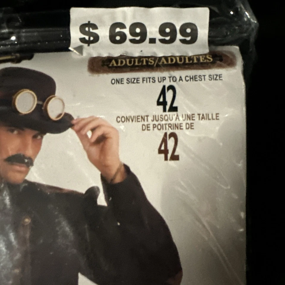 Disfraz Steampunk Caballero Victoriano Hombre Marrón Elegante Halloween Adulto Foto 4 de 4