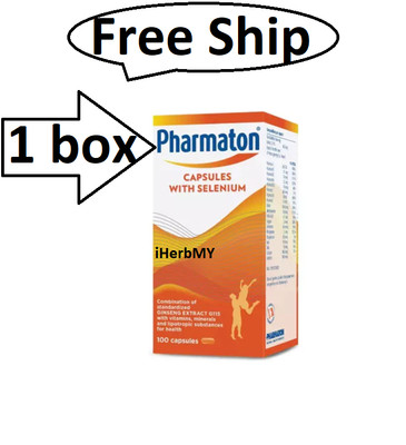 1 X 100s Pharmaton Capsules with Ginseng and Selenium Energy Booster Performance